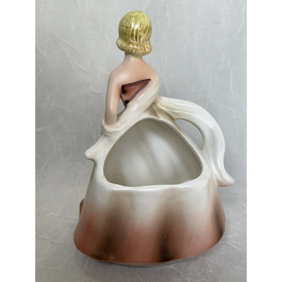 Vintage 1950s Napcoware X6362 Ceramic Girl Planter Vase - Picture 3 of 9